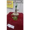 Image 1 : Vintage Green Depression Glass 4-Cup Measuring Pitcher with Hand Crank Egg Beater/Mixer