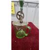 Image 4 : Vintage Green Depression Glass 4-Cup Measuring Pitcher with Hand Crank Egg Beater/Mixer