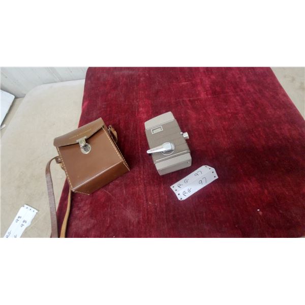 Bell & Howell Two Twenty 8mm Movie Camera with Leather Case