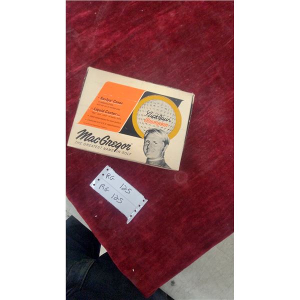 MacGregor Jack Nicklaus Champion Golf Balls, Surlyn Cover, Liquid Center, USGA Spec, Original Box