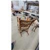 Image 4 : Wooden Rocking Chair with Floral Print Cushion Set