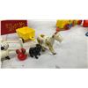 Image 6 : Fisher-Price Vintage Toy Lot: Music Box Record Player, Toot-Toot Train, Little People Figures