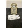 Image 1 : Pyrex Clear Glass Electrical Insulator, Made in USA