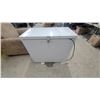Image 1 : White Chest Freezer with Front Latch, Approx 15 Cu Ft