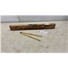 Image 1 : Antique Henry Disstone & Son Keystone Wooden Spirit Level, Patented Oct 29, 1913 and Lufkin No. 702