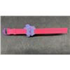 Image 4 : Vintage: Minnie Mouse Kids Digital Watch with Flip-Top Cover, Pink/Purple Plastic Band (Needs