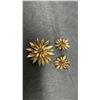 Image 5 : Vintage Costume Jewelry Lot: Cameo Choker, Leather Bluebird Brooches, Avon Floral Brooch Set