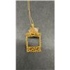 Image 5 : Vintage Nobel 17 Jewels, Swiss Made Pendant Watch with Gold-Tone Chain and Brutalist Frame