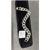 Image 1 : New Platinum Plated 14.0mm Iced Out Cuban Link Bracelet with CZ Stone Accents and Fold-Over Clasp