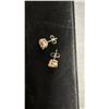 Image 2 : New Platinum Plated 2.0 Ct Each Champagne Simulated Diamond (CZ) Stud Earrings, Round Cut