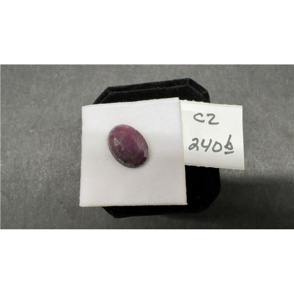 New Natural Ruby, 9.1ct, Untreated, Oval Cut, 12.1 x 16.3mm