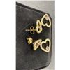 Image 2 : New 14K Gold Plated 1.0tcw Each Heart Cut Pink Simulated Diamond (CZ) Heart Dangle Earrings