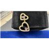 Image 7 : New 14K Gold Plated 1.0tcw Each Heart Cut Pink Simulated Diamond (CZ) Heart Dangle Earrings