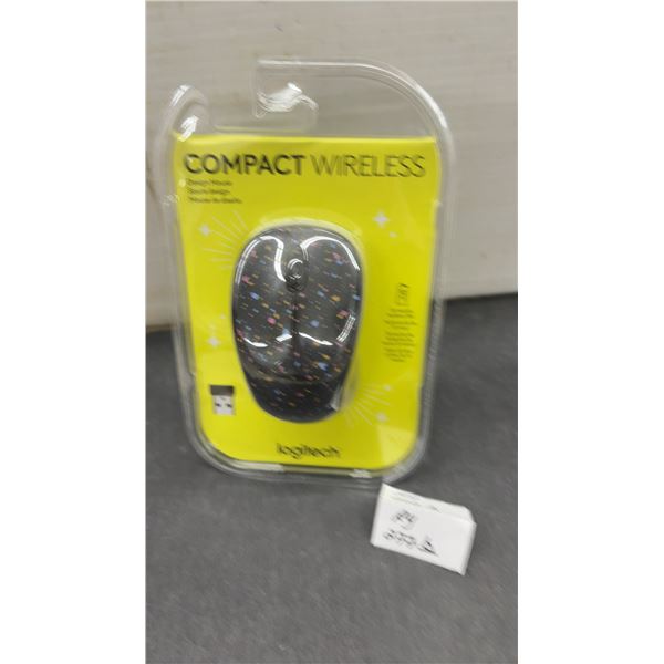 Logitech Compact Wireless Design Mouse, 10m Range, 12-Month Battery Life, USB Receiver