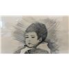 Image 5 : Don LaForte "Mother and Child" 1969 Signed Ink Drawing, Framed, Canadian First Nation Artist 25 1/2