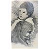 Image 6 : Don LaForte "Mother and Child" 1969 Signed Ink Drawing, Framed, Canadian First Nation Artist 25 1/2