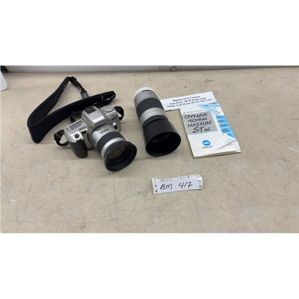 Minolta Maxxum Stsi 35mm SLR Camera with Af 28-80mm & 28-135mm Zoom Lenses