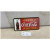 Image 1 : Coca-Cola "Ice Cold in Bottles" Decorative Metal License Plate, 2004 Reproduction