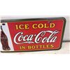 Image 4 : Coca-Cola "Ice Cold in Bottles" Decorative Metal License Plate, 2004 Reproduction