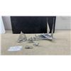 Image 1 : Polished Aluminum Nautical Figurine Collection - Sailboats, Whale, and Ghost Figures (6 Pieces)