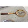 Image 2 : Lot of 3 Vintage Wooden Tennis Rackets - Spalding Davis Cup, Slazenger Jupiter, Junior Pro