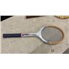 Image 3 : Lot of 3 Vintage Wooden Tennis Rackets - Spalding Davis Cup, Slazenger Jupiter, Junior Pro