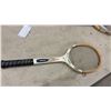 Image 4 : Lot of 3 Vintage Wooden Tennis Rackets - Spalding Davis Cup, Slazenger Jupiter, Junior Pro