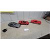 Image 1 : Lot of 3 VHS Rewinders Cars: Silver Porsche 928 w/Charger, Red Corvette, Red Camaro Z28