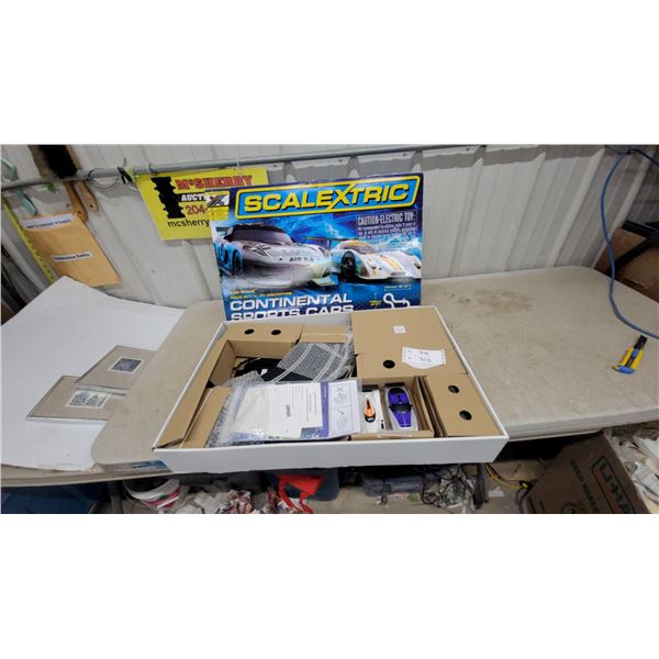 Scalextric Continental Sports Cars 1:32 Scale Slot Car Racing Set W5940T N.O.S.