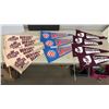 Image 1 : Vintage AHL Hockey Pennants: Hershey Bears, Rochester Amerks, Springfield Indians (Lot of 11)