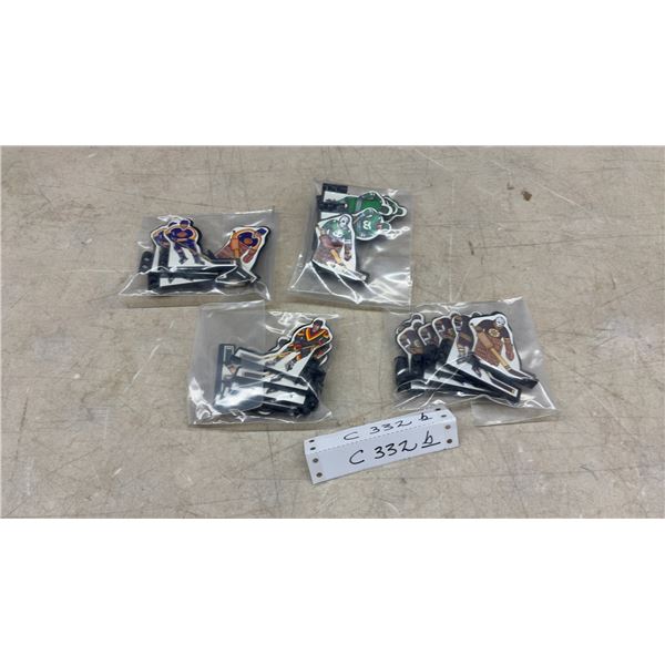 Vintage NHL Table Hockey Game Plastic Player Figures (24) Multiple Teams Including Bruins, Whalers