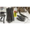 Image 2 : Ho Scale Model Railroad Lot: Track, Switches, Rolling Stock, Building Kits, Power Supply, Cork