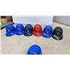 Image 2 : Collection of MLB Mini Batting Helmets (14), Various Teams, 2 Baseballs, Blue Jays Bank & Youth