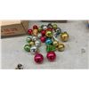 Image 6 : Vintage Christmas Ornament Collection with Glass & Plastic Ornaments and Decorative Figures in