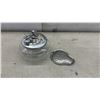 Image 9 : Seagull Pewter Collection: Wine Glasses, Marble Coasters Set, Jam Jar, Martini Glasses & Blue Dish