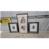 Image 1 : Framed Victorian Prints: Prince of Wales Portrait Pair & Romantic Scene Illustrations (3 Pcs)