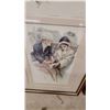 Image 6 : Framed Victorian Prints: Prince of Wales Portrait Pair & Romantic Scene Illustrations (3 Pcs)