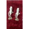 Image 2 : Mr. Peanut Planters Figural Salt and Pepper Shakers, Silver-Tone Metal, Pair