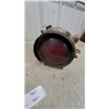 Image 2 : Shell Oil Pail & Vintage Ge Red Lens Signal Light