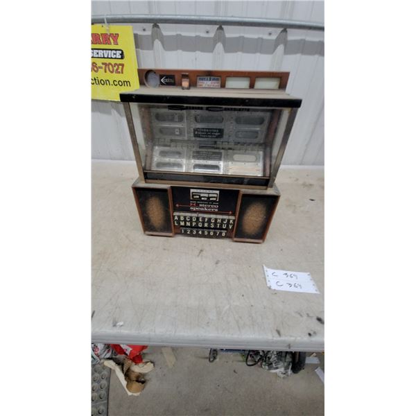 Seeburg Consolette Wallbox Jukebox Remote Selector with Stereo Speakers Vintage