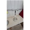 Image 4 : Vintage Art Deco Chrome & Onyx Smoking Stand with Ashtray Holders & Ornate Finial Parts or Project