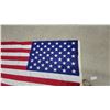 Image 2 : Best Cotton Bunting American Flag, 50 Stars, Embroidered Stars, Brass Grommets, Made in USA 108 x