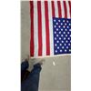 Image 3 : Best Cotton Bunting American Flag, 50 Stars, Embroidered Stars, Brass Grommets, Made in USA 108 x