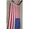 Image 4 : Best Cotton Bunting American Flag, 50 Stars, Embroidered Stars, Brass Grommets, Made in USA 108 x
