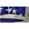Image 5 : Best Cotton Bunting American Flag, 50 Stars, Embroidered Stars, Brass Grommets, Made in USA 108 x