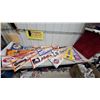 Image 1 : Vintage Sports Pennant Collection - MLB & NFL Teams Including Mets, Cubs, Dodgers, Browns, Lions