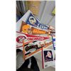 Image 2 : Vintage Sports Pennant Collection - MLB & NFL Teams Including Mets, Cubs, Dodgers, Browns, Lions