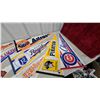 Image 5 : Vintage Sports Pennant Collection - MLB & NFL Teams Including Mets, Cubs, Dodgers, Browns, Lions
