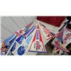 Image 9 : Vintage Sports Pennant Collection - MLB & NFL Teams Including Mets, Cubs, Dodgers, Browns, Lions