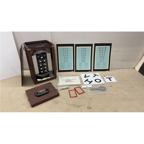 Good-Lite #900 Screening Insta-Line Vision Testing System w/ Charts, Controller & Accessories